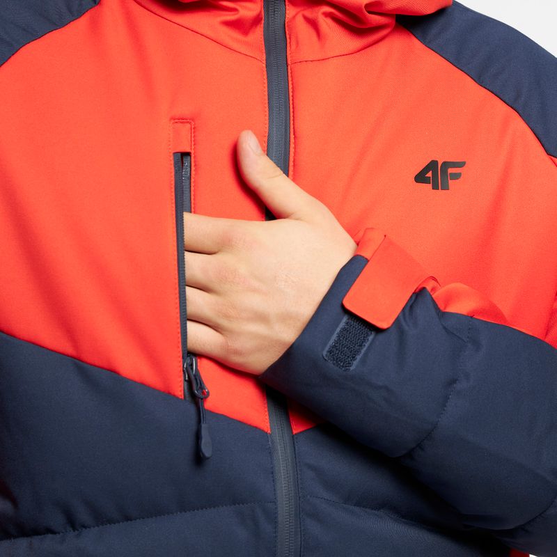 Herren 4F Skijacke rot und navy blau H4Z22-KUMN007 8