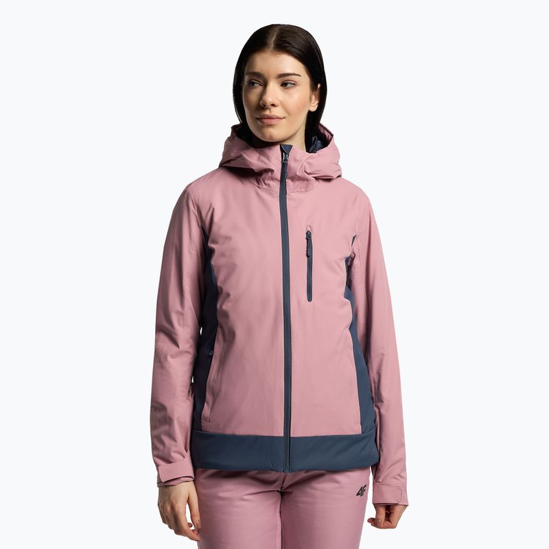 Damen-Skijacke 4F rosa H4Z22-KUDN002