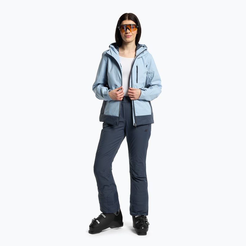 Damen-Skijacke 4F blau H4Z22-KUDN002 2