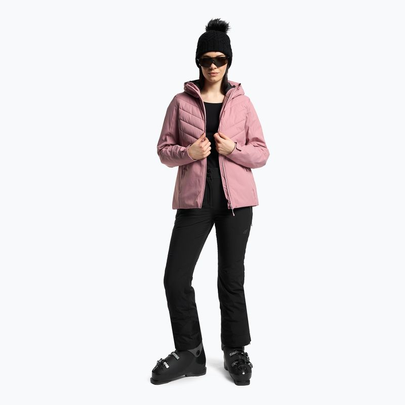 Damen-Skijacke 4F rosa H4Z22-KUDN003 2