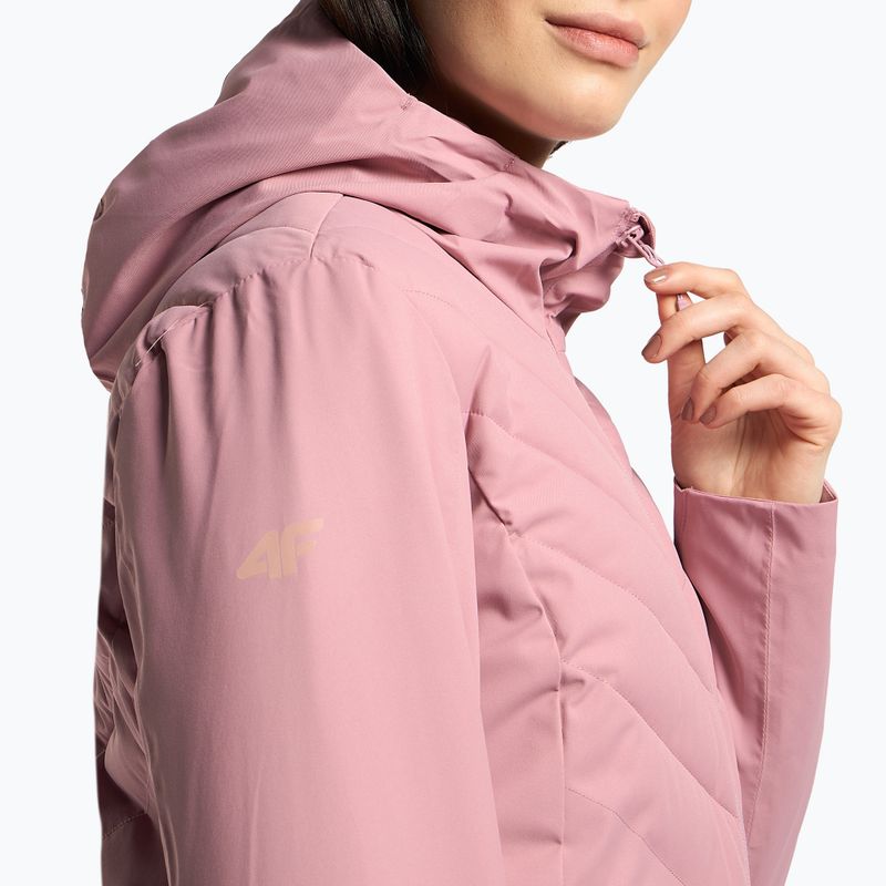 Damen-Skijacke 4F rosa H4Z22-KUDN003 5