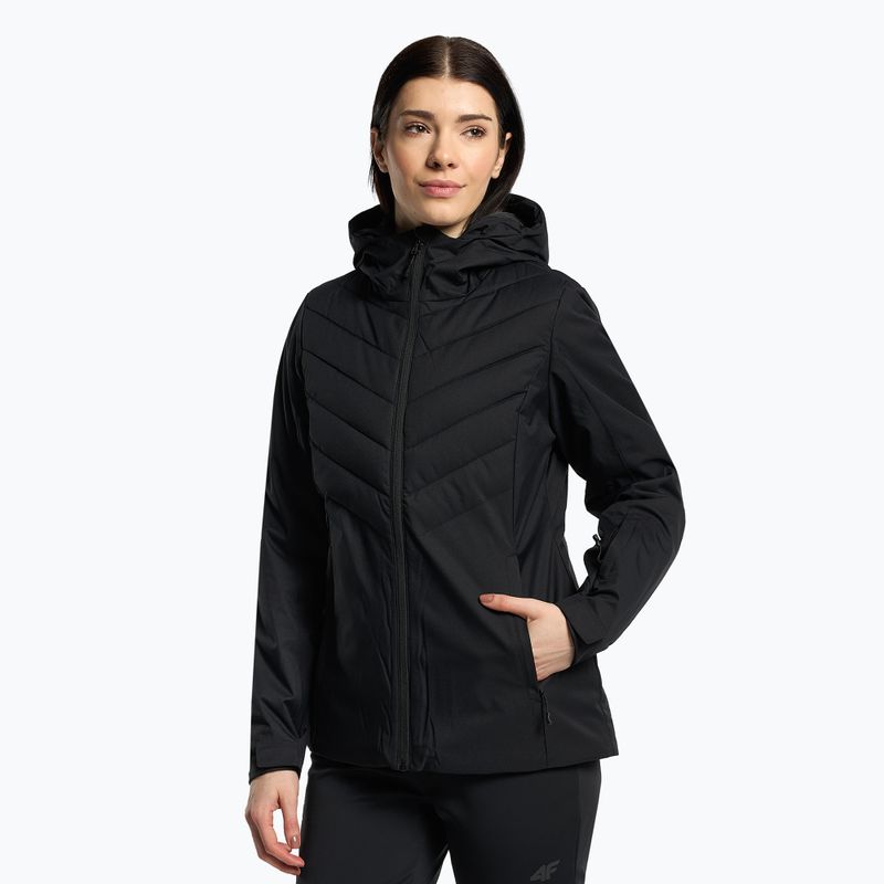 Damen Skijacke 4F schwarz H4Z22-KUDN003