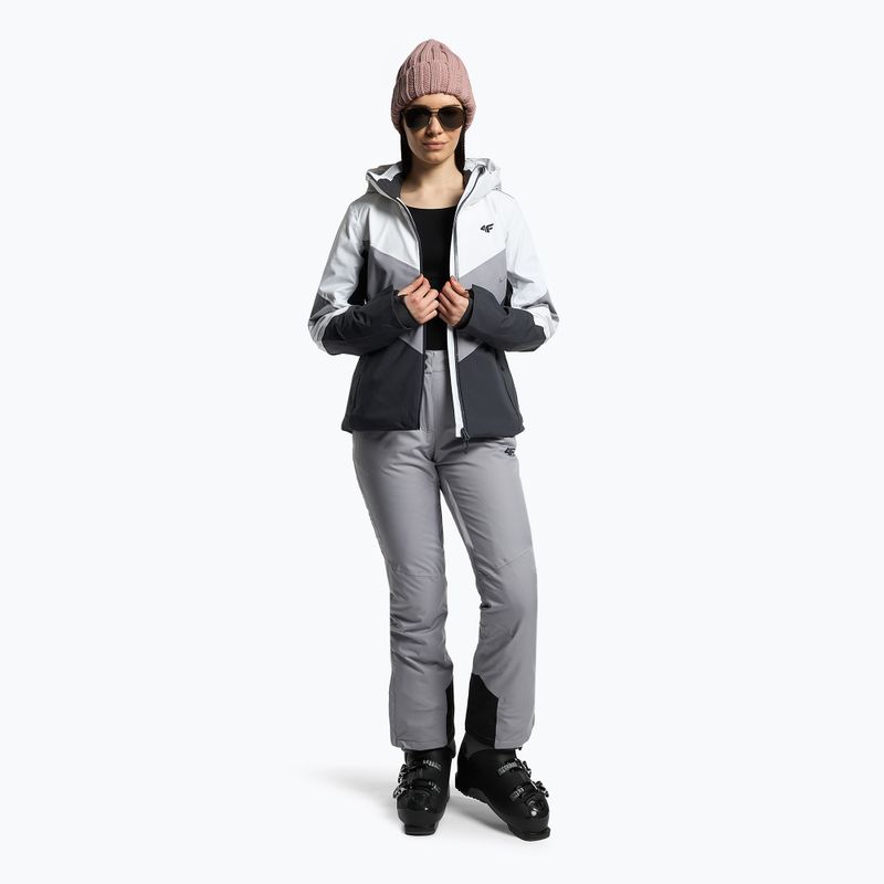 Damen-Skijacke 4F schwarz-grau H4Z22-KUDN008 2