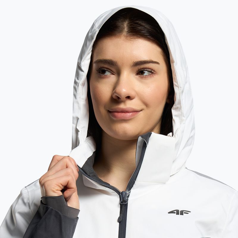 Damen-Skijacke 4F schwarz-grau H4Z22-KUDN008 4