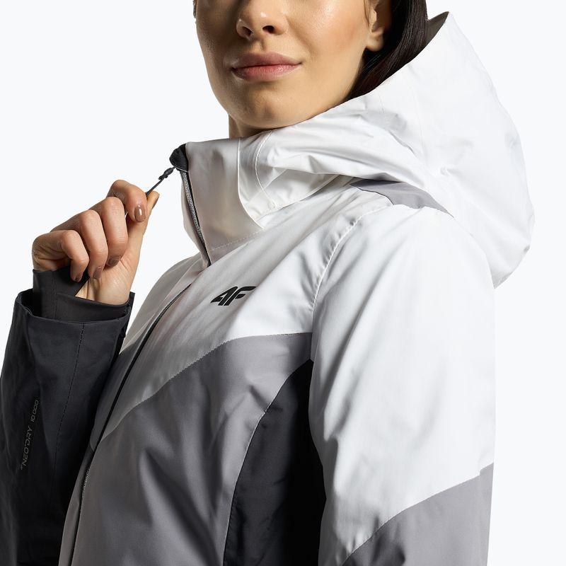 Damen-Skijacke 4F schwarz-grau H4Z22-KUDN008 5