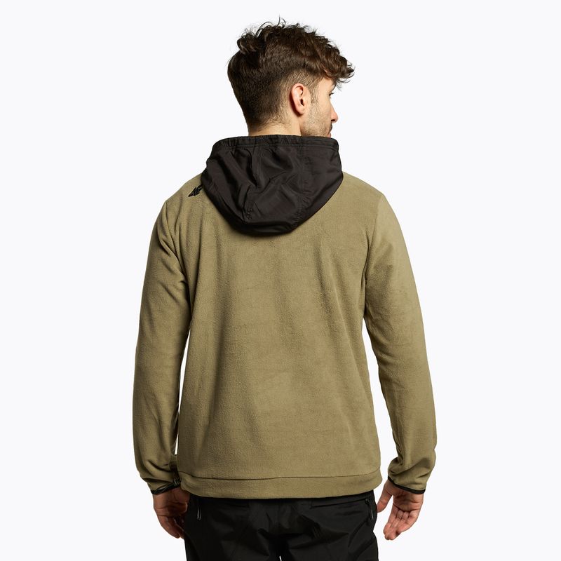 Herren 4F PLM011 khaki Snowboard-Sweatshirt H4Z22-PLM011