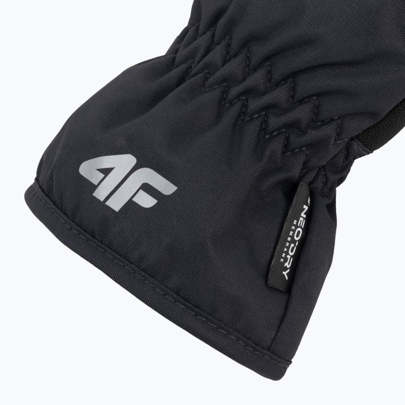 Kinder-Skihandschuhe 4F grau-schwarz 4FJAW22AFGLM038 4