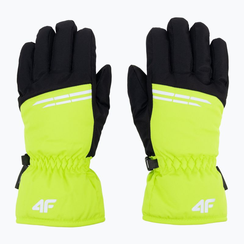 Kinder-Skihandschuhe 4F grün-schwarz 4FJAW22AFGLM038 3