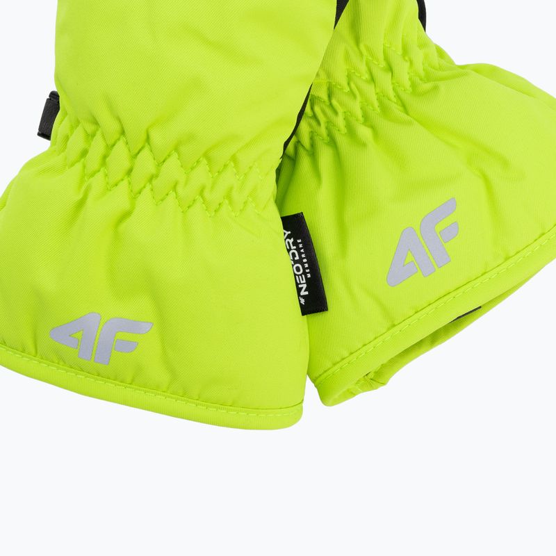 Kinder-Skihandschuhe 4F grün-schwarz 4FJAW22AFGLM038 4