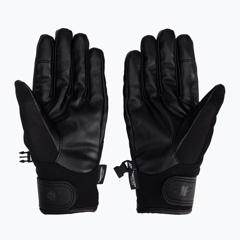 Herren-Skihandschuhe 4F schwarz H4Z22-REM004 2