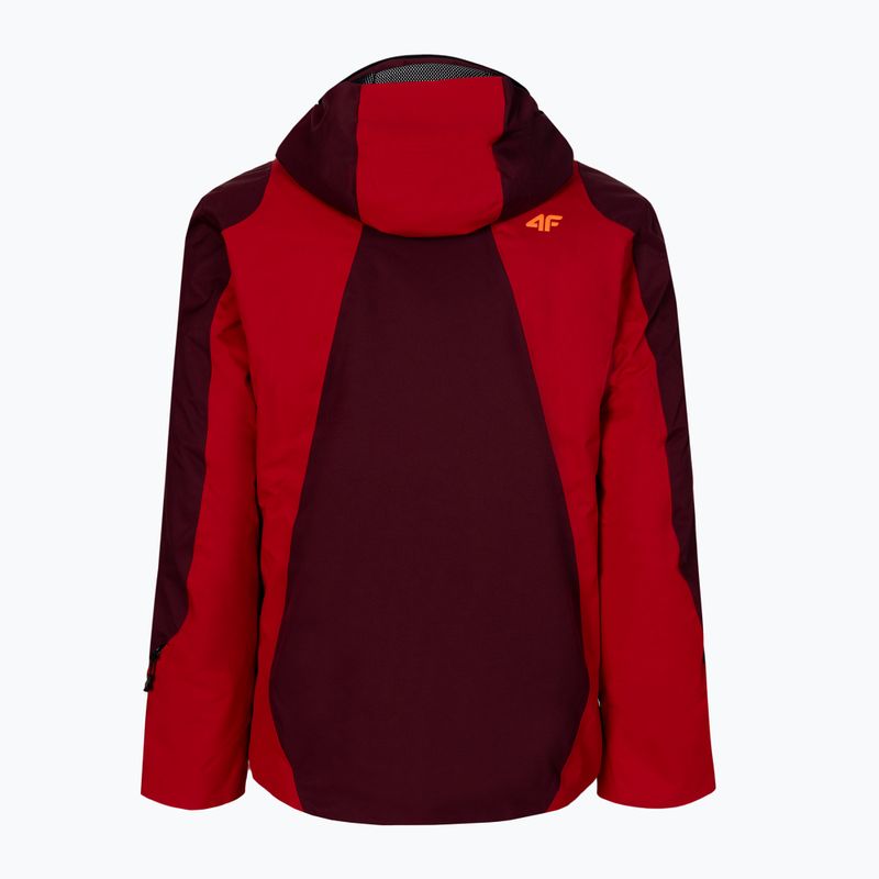Herren 4F Skijacke burgunderrot H4Z21-KUMN015 14