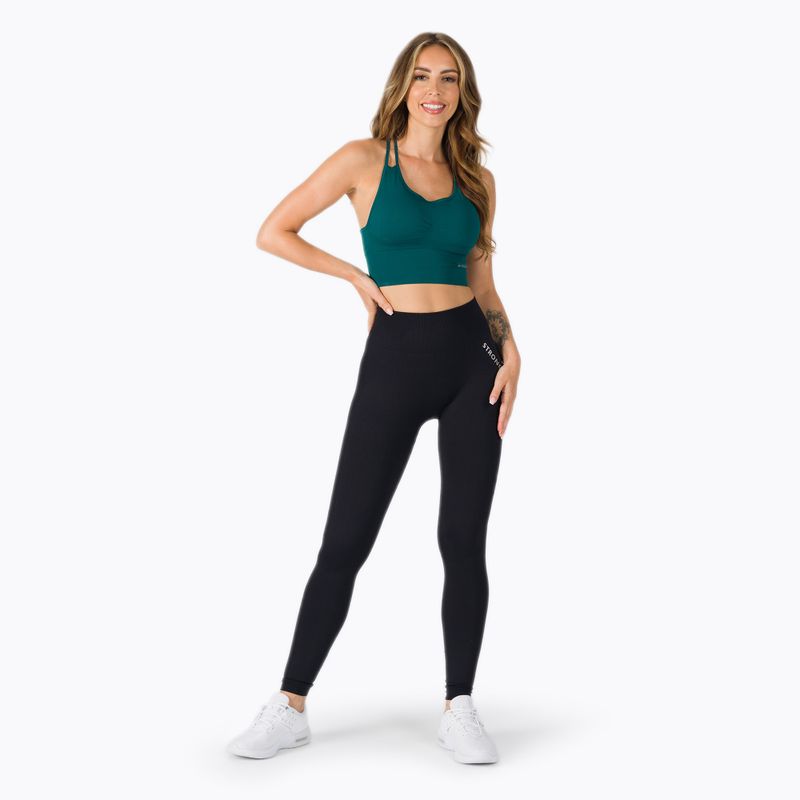 Nahtlose Damen Leggings STRONG POINT Shape & Comfort Push Up schwarz 1135 2
