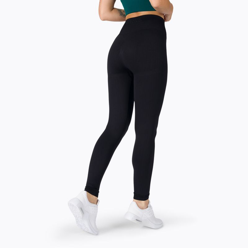 Nahtlose Damen Leggings STRONG POINT Shape & Comfort Push Up schwarz 1135 3