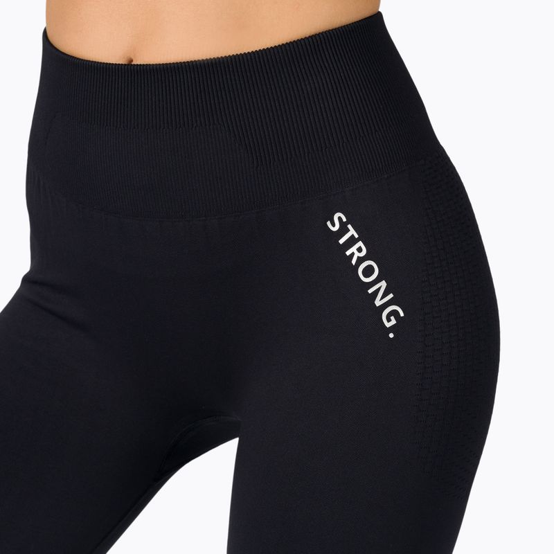 Nahtlose Damen Leggings STRONG POINT Shape & Comfort Push Up schwarz 1135 4
