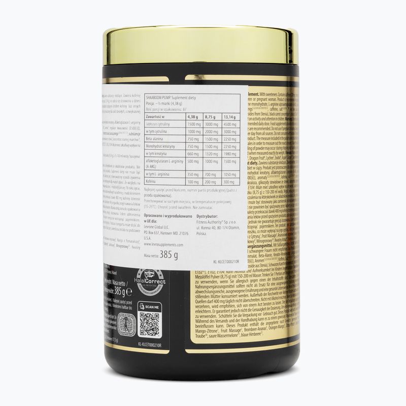 Fitness Authority Pre-Workout Fitness Levrone Shaaboom Pump 385 g exotisch 2