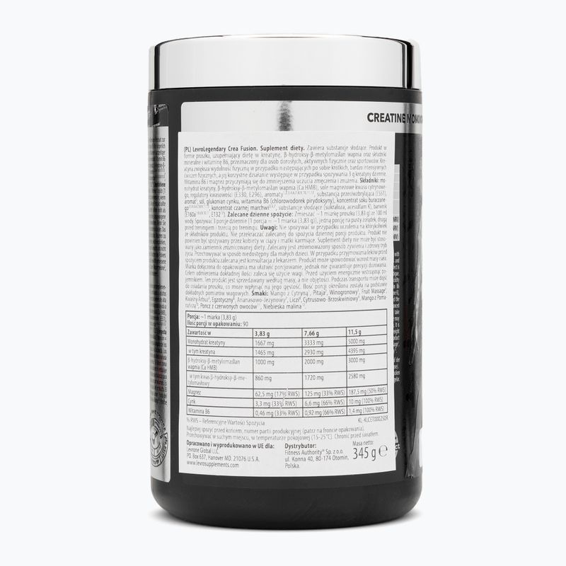 Fitness Authority Kreatin Levrone Levrole Crea 345 g Drachenfrucht 2