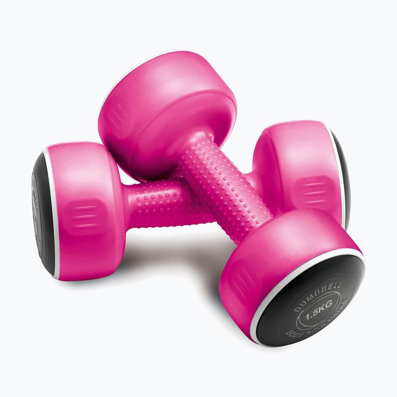 Kurzhantel-Set mit Ständer Body Sculpture Smart Bw 108T 19 kg pink/yellow/black 2