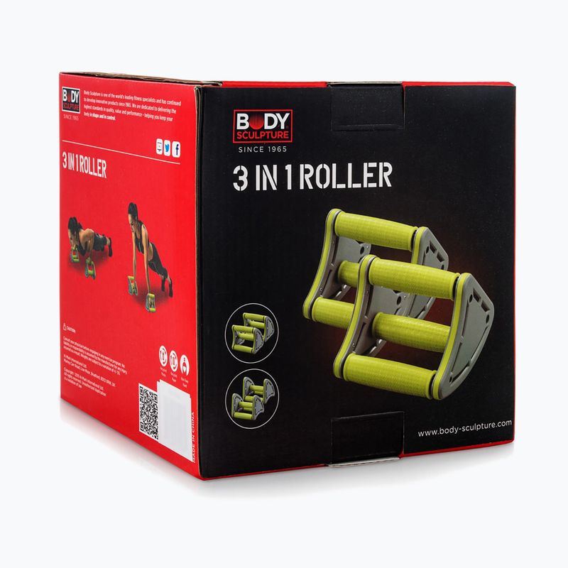 Liegestützgriffe Body Sculpture Bb 718 lime/grey 7