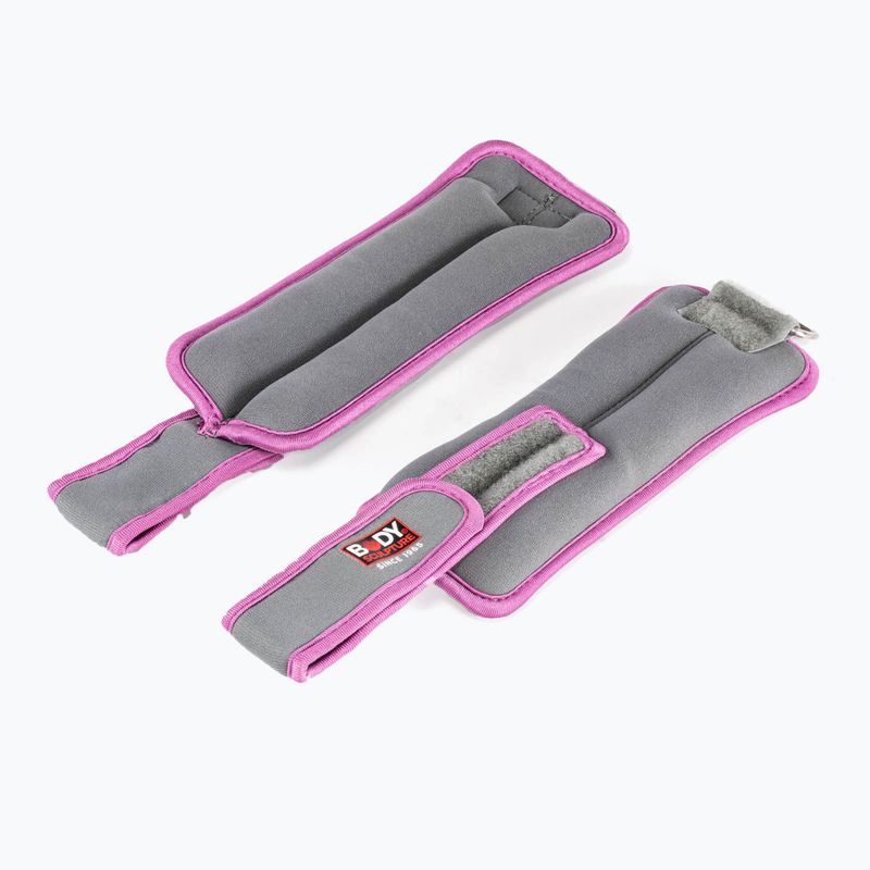 Handgelenksgewichte Body Sculpture Bb 2700Uepk 2 x 0,5 kg grey/pink 3
