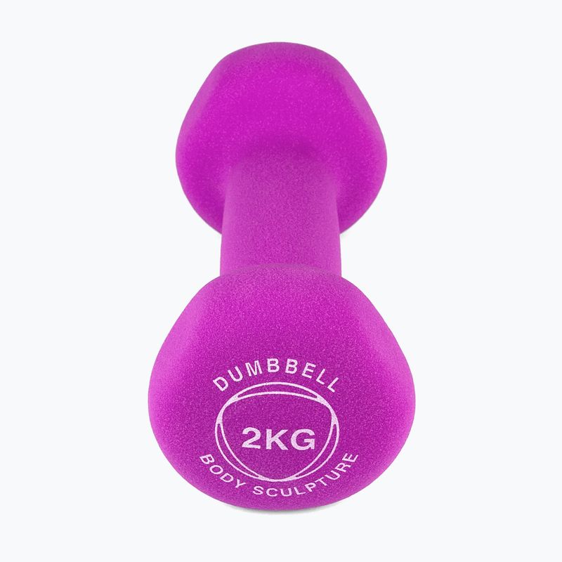 Gummihantel Body Sculpture BW 513 z PVC 2 kg purple 3