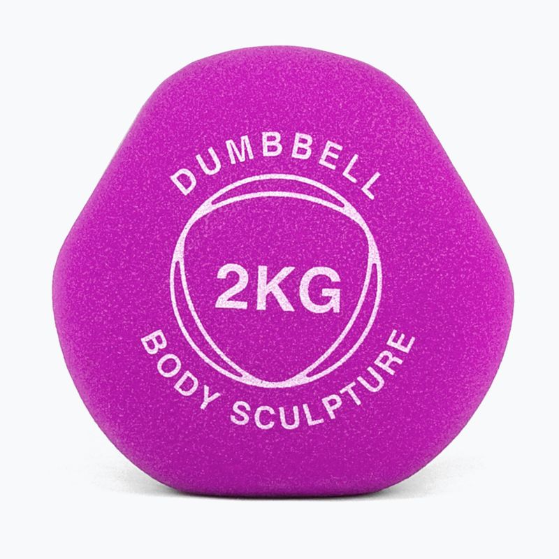 Gummihantel Body Sculpture BW 513 z PVC 2 kg purple 4