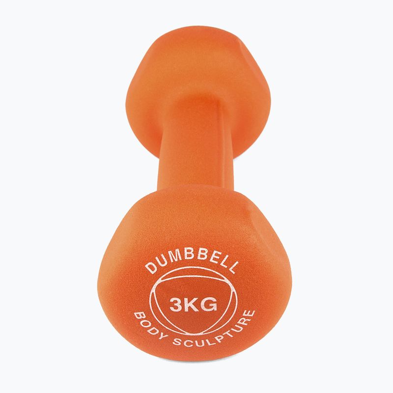 Gummihantel Body Sculpture BW 513 z PVC 3 kg orange 3