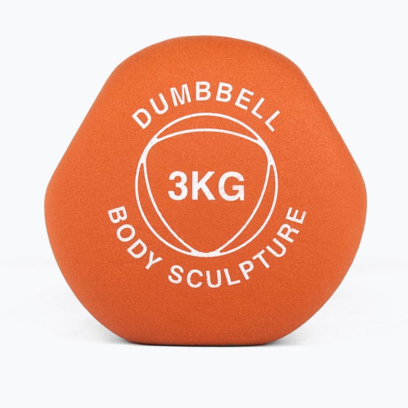 Gummihantel Body Sculpture BW 513 z PVC 3 kg orange 4