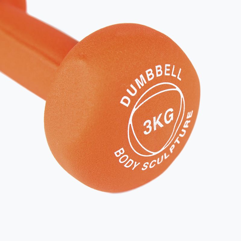 Gummihantel Body Sculpture BW 513 z PVC 3 kg orange 5
