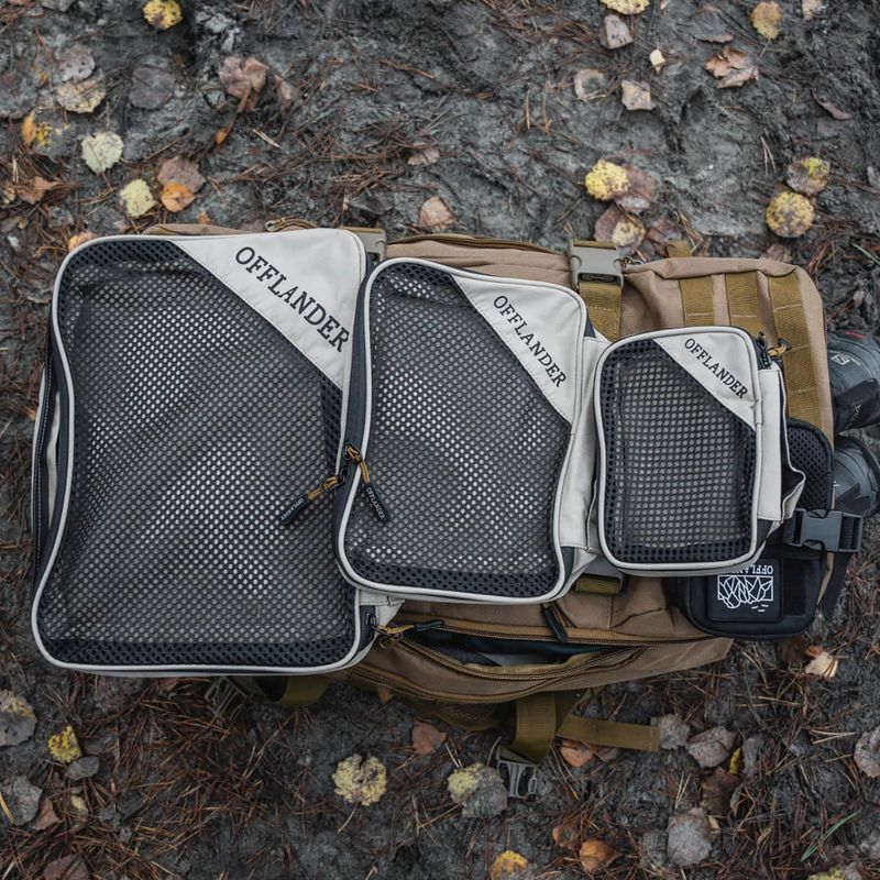 Reise-Organizer OFFLANDER Set 3 pack sand/black 7