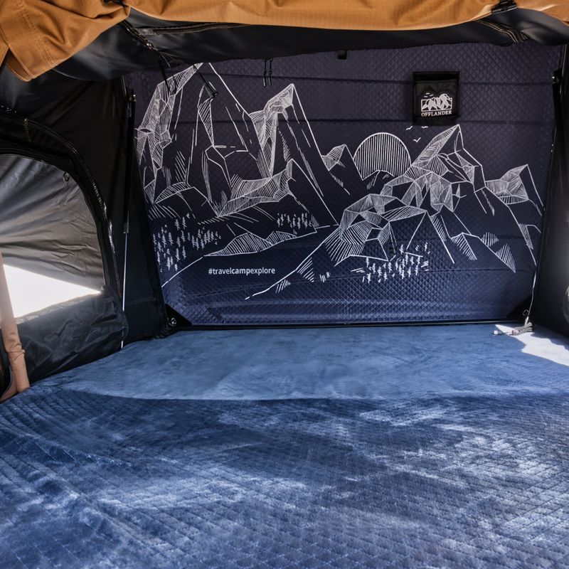 Dachzelt für 2 Personen OFFLANDER Fold 2 Grizzly beige/brown 11