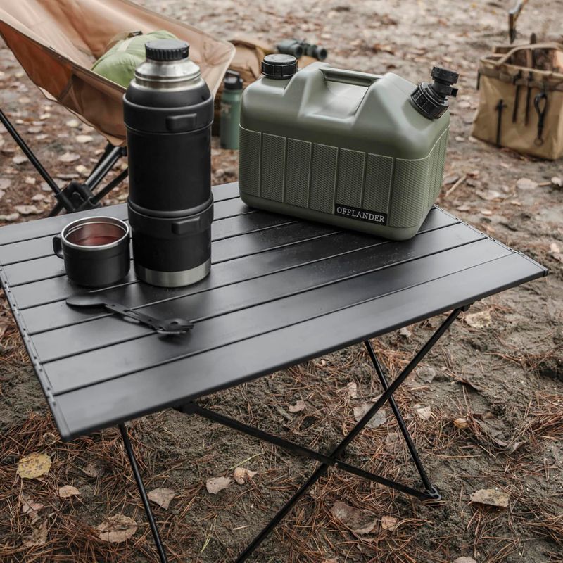 Klappbarer Campingtisch OFFLANDER schwarz 6