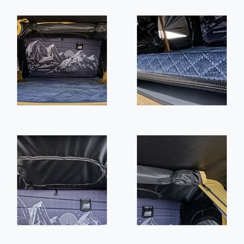 Dachzelt für 2 Personen OFFLANDER Fold 2 sand 7