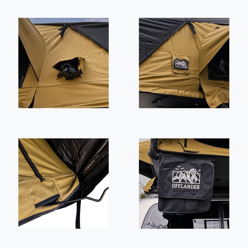 Dachzelt für 2 Personen OFFLANDER Fold 2 sand 9