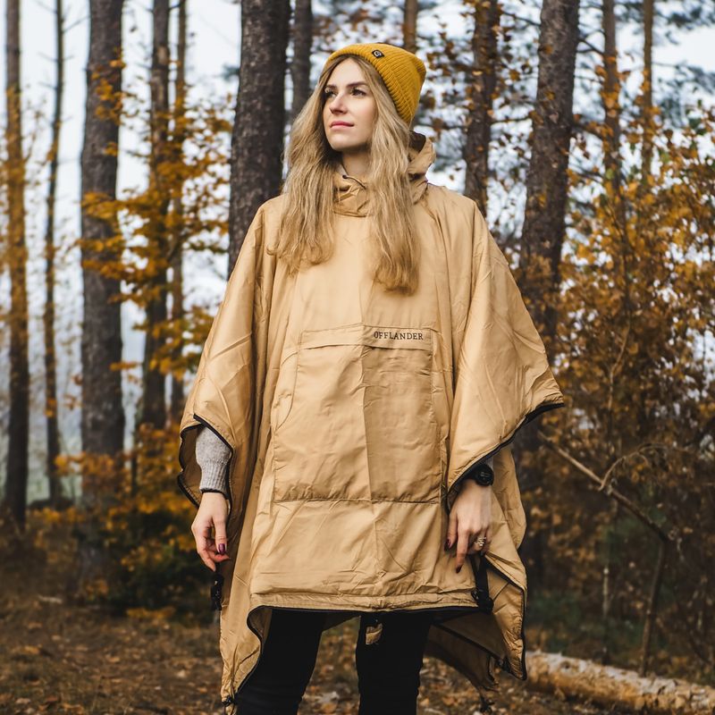 Poncho OFFLANDER OFF_CACC leichtes beheiztes Gelb 4