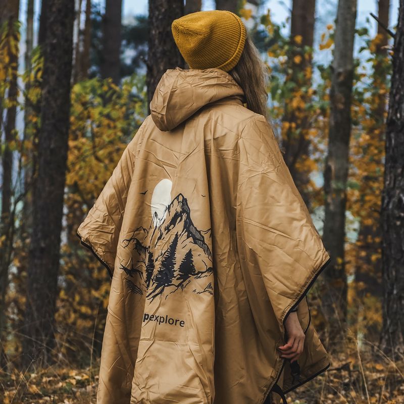 Poncho OFFLANDER OFF_CACC leichtes beheiztes Gelb 5