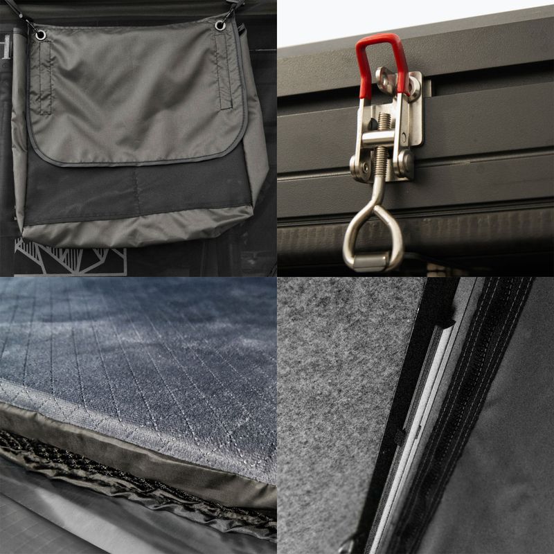 Dachzelt für 2 Personen OFFLANDER Triangle Slim Wolf black 9
