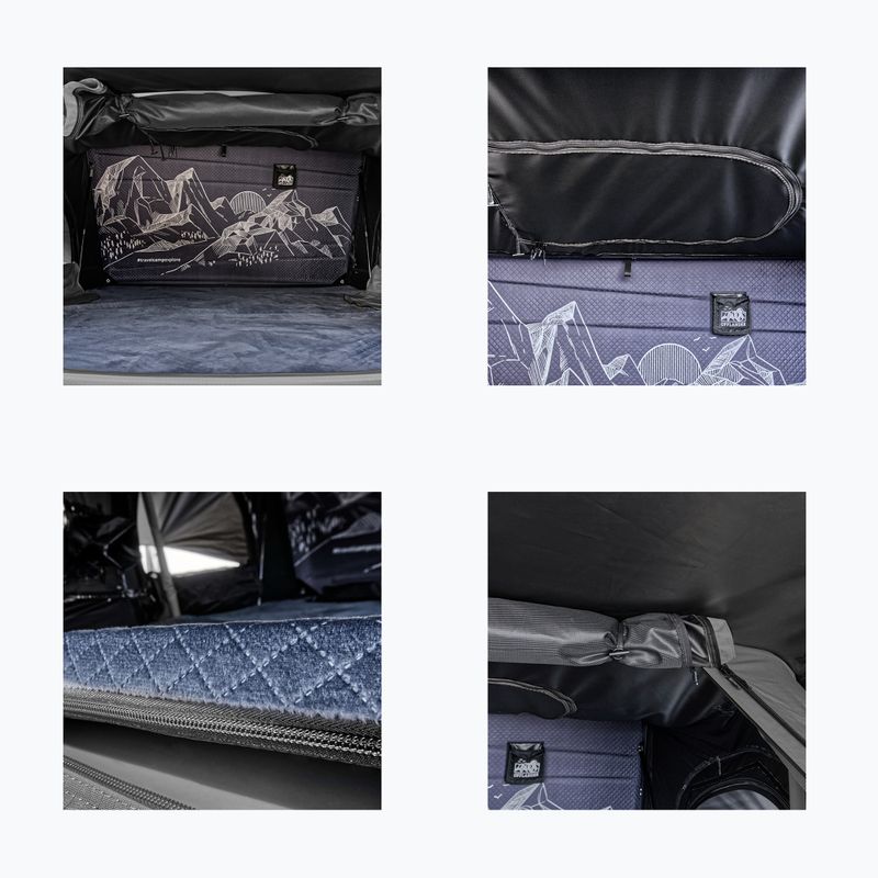 Dachzelt für 2 Personen OFFLANDER Fold 2 Wolf gray 8