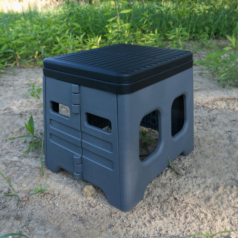 Camping-Toilette OFFLANDER Portable Folding Camping Toilet black 4
