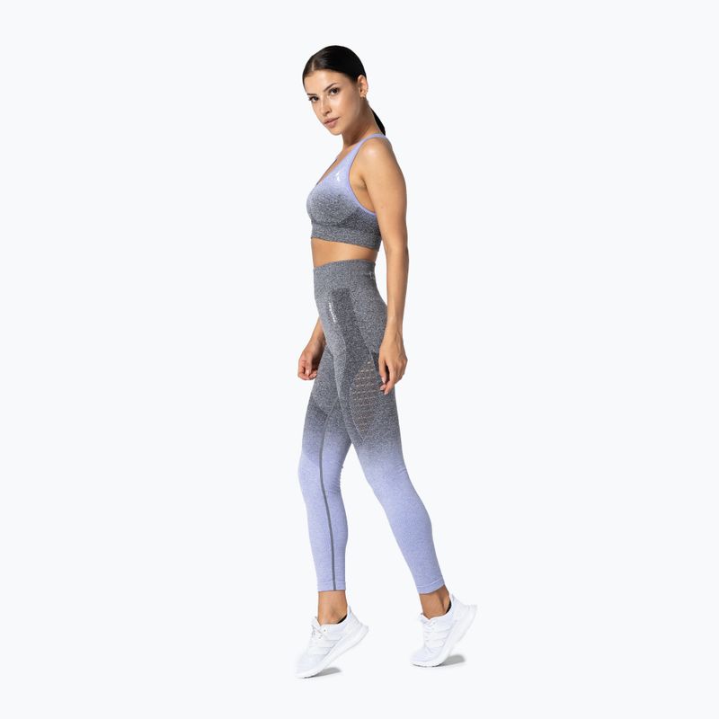 Carpatree Phase Nahtloser lila-grauer Fitness-BH CP-PSB-PG 4