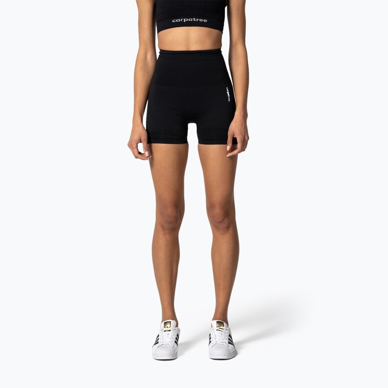 Damen Carpatree Nahtlose Shorts Modell One schwarz SSOC-C