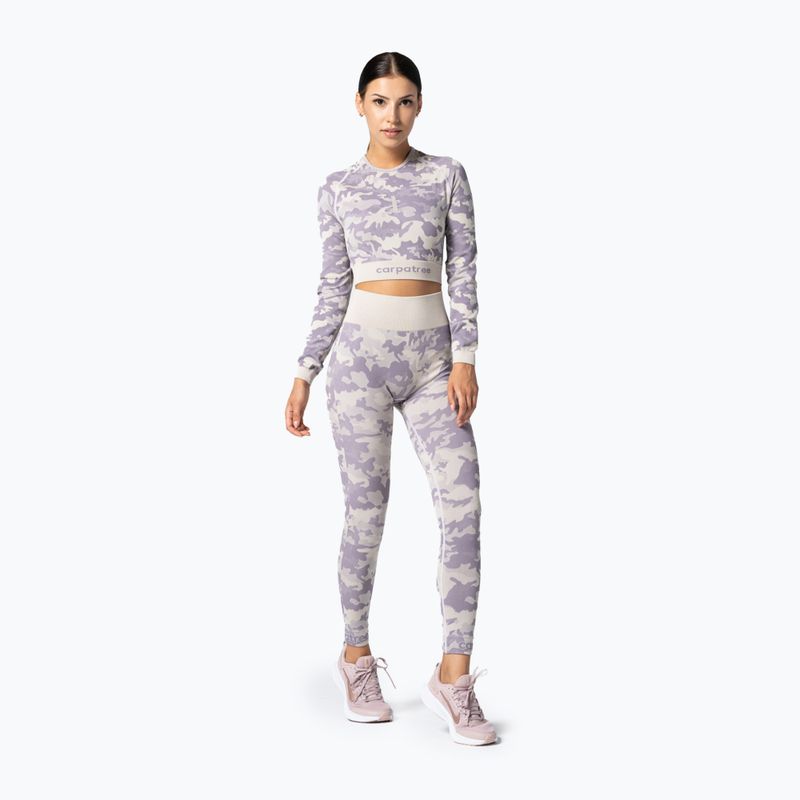 Damen Trainingsjacke Carpatree Camo Seamless lila 3