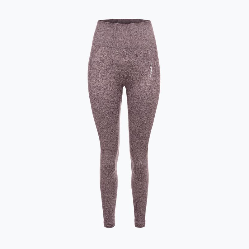 Damen Trainingsleggings Carpatree Allure Seamless braun melange (Pfeffer Mais) 6