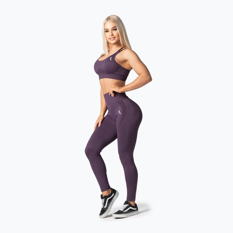 Damen-Workout-Leggings Carpatree Arcade Seamless lila/navy cosmos