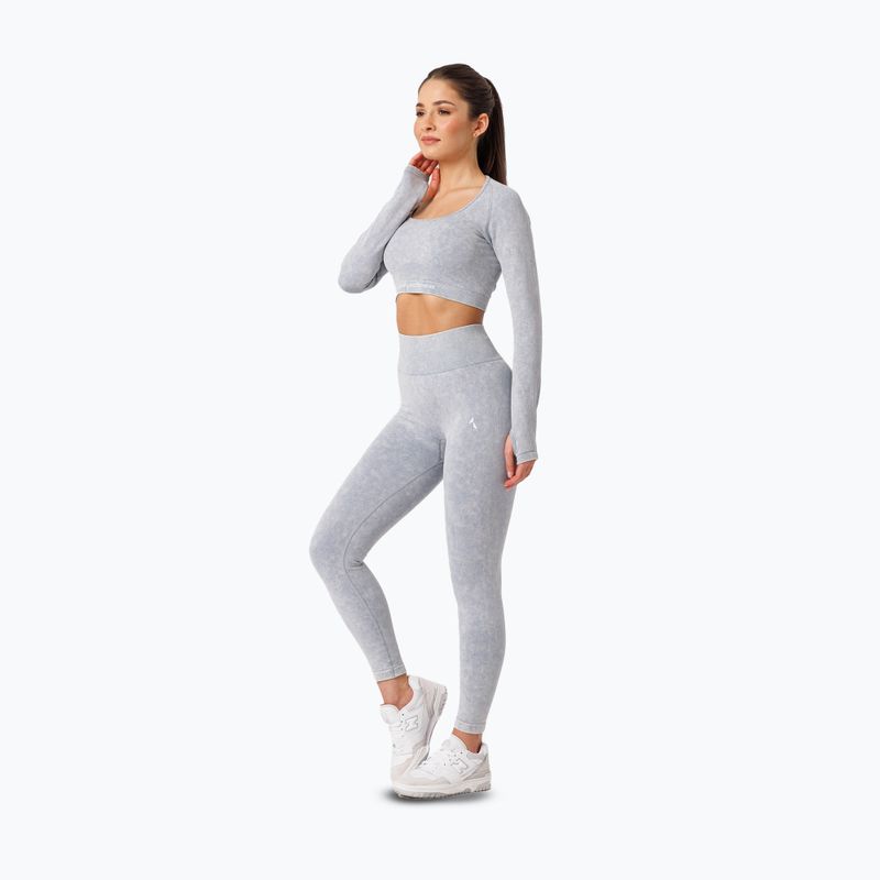 Damen Trainingsleggings Carpatree Yasmine Seamless blau stone wash 2