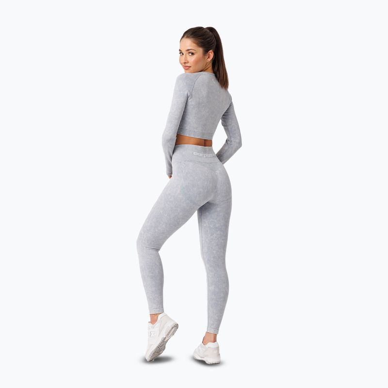 Damen Trainingsleggings Carpatree Yasmine Seamless blau stone wash 4