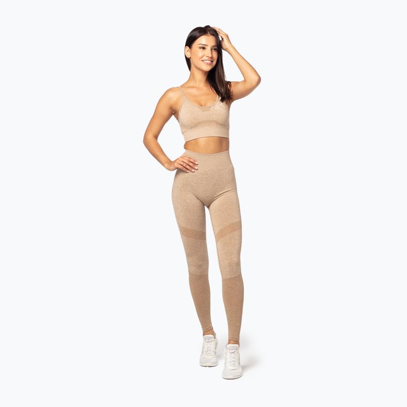 Damen Trainingsleggings Carpatree Vibe Seamless beige melange