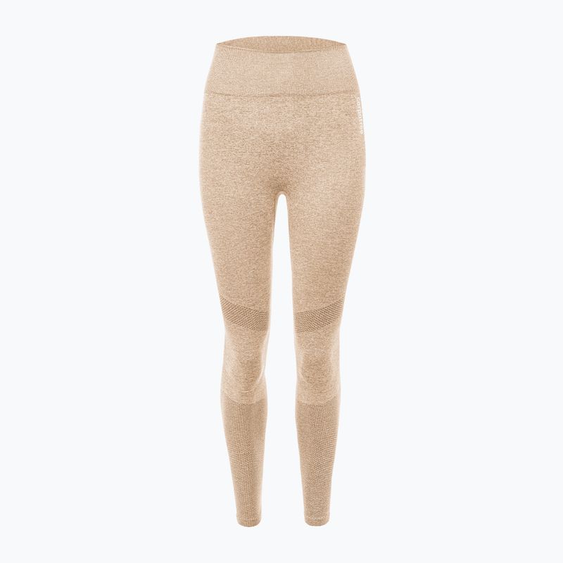 Damen Trainingsleggings Carpatree Vibe Seamless beige melange 5