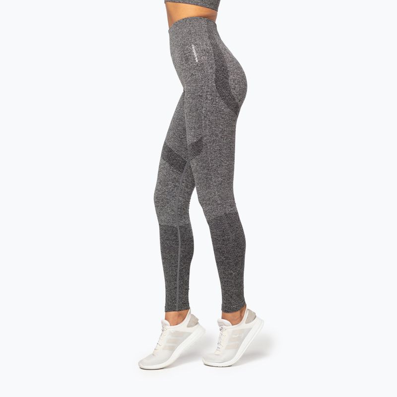 Damen Trainingsleggings Carpatree Vibe Seamless grau/melange 3