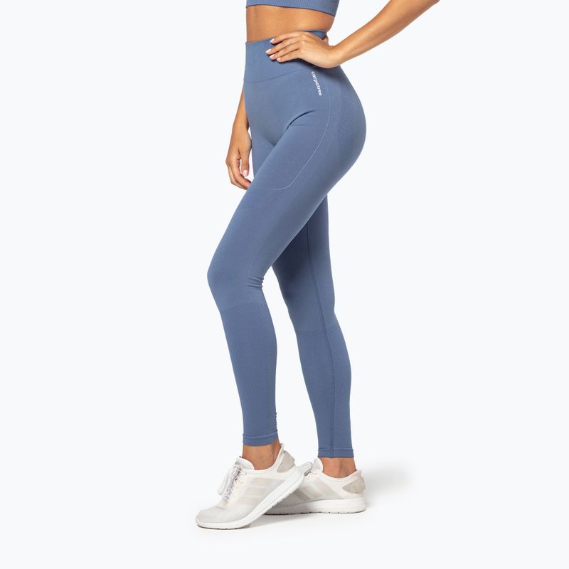 Damen Trainingsleggings Carpatree Vibe Seamless blau 3