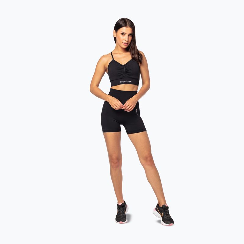 Damen Trainingsshorts Carpatree Allure Seamless schwarz 2